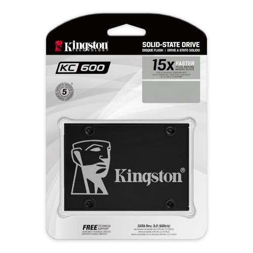 Disco SSD SATA Kingston KC600 256Gb